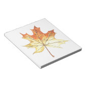 Autumn maple leaf notitieblok (Schuin)