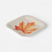 Autumn Maple Leaf Papieren Bordje (Gebogen)