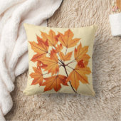 Autumn Maple Leaf Print: Fall Foliage Kussen (Deken)