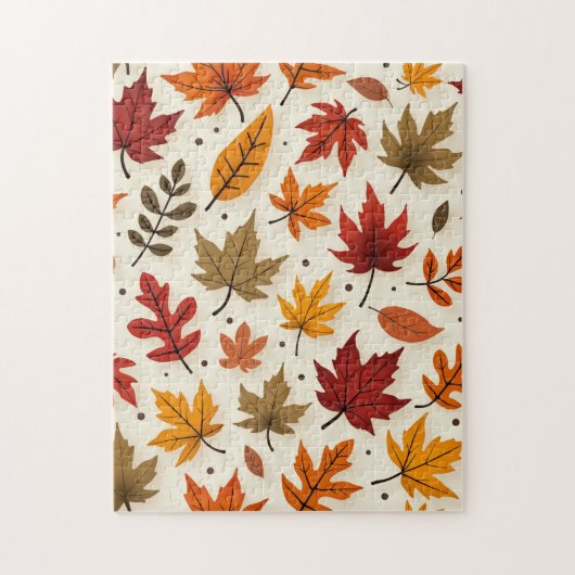 Autumn Maple Leaf Puzzle Legpuzzel (Verticaal)