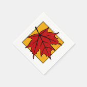 Autumn Maple Leaf Red Servet (Hoek)