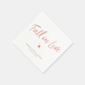 Autumn Maple Leaf Roos Gold Herfst in Love Servet (Hoek)