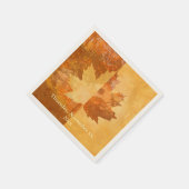 Autumn, Maple Leaf Servetten (Hoek)
