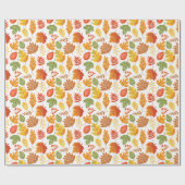 Autumn maple leaf Thanksgiving Wrapping P Cadeaupapier (Vlak)