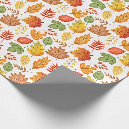 Autumn maple leaf Thanksgiving Wrapping P Cadeaupapier (Hoek)