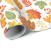 Autumn maple leaf Thanksgiving Wrapping P Cadeaupapier (Rol Hoek)
