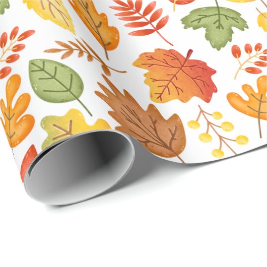 Autumn maple leaf Thanksgiving Wrapping P Cadeaupapier (Rol Hoek)