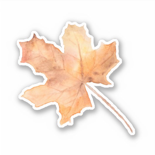 Autumn Maple Leaf Vinyl cut Sticker (Voorkant)