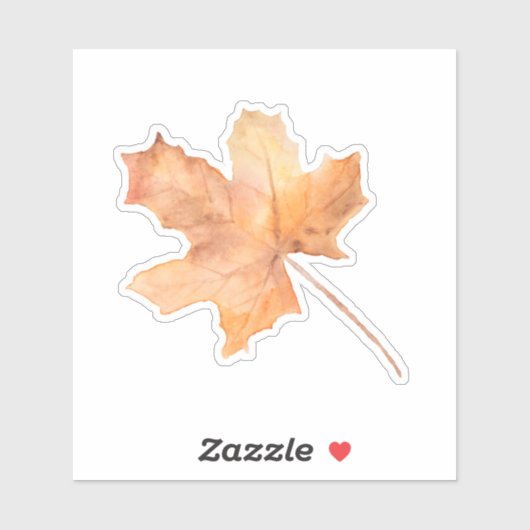 Autumn Maple Leaf Vinyl cut Sticker (Vel)