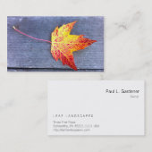 Autumn Maple Leaf Visitekaartje (Voorkant / Achterkant)