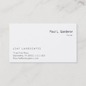 Autumn Maple Leaf Visitekaartje (Achterkant)