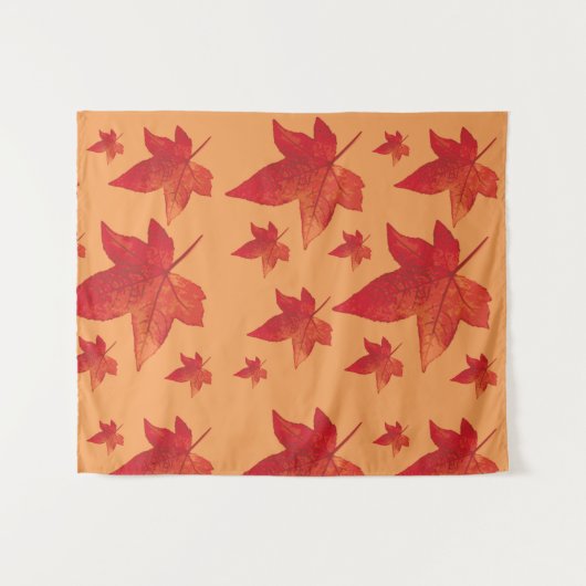Autumn Maple Leaf Wandkleed (Voorkant (horizontaal))