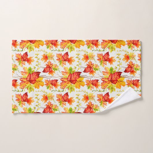 Autumn Maple Leaves Bad Handdoek (Handdoek)