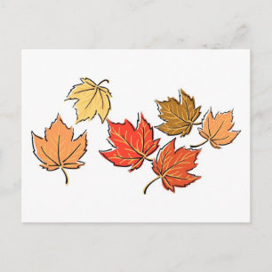 Autumn Maple Leaves Briefkaart
