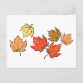 Autumn Maple Leaves Briefkaart (Voorkant)