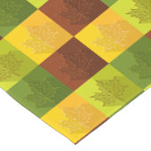 Autumn Maple Leaves, brown, Gold, green Korte Tafelloper (Hoek)