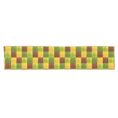 Autumn Maple Leaves, brown, Gold, green Korte Tafelloper (Horizontaal)