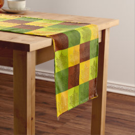 Autumn Maple Leaves, brown, Gold, green Korte Tafelloper