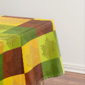 Autumn Maple Leaves, brown, Gold, green Tafelkleed (Voorbeeld)