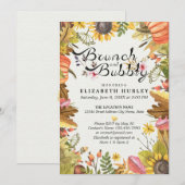 Autumn Maple Leaves Brunch & Bubble Vrijgezellenfe Kaart (Voorkant / Achterkant)