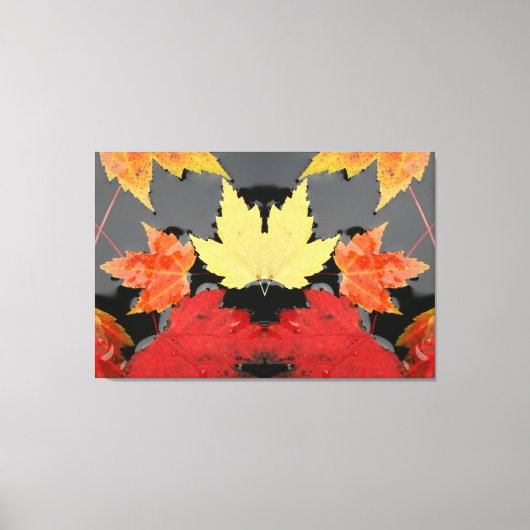 Autumn Maple Leaves Canvas Afdruk (Voorkant)