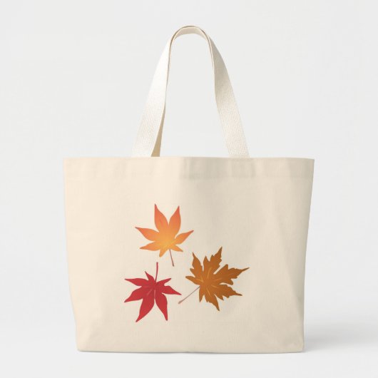 Autumn Maple Leaves Collectie Grote Tote Bag (Voorkant)