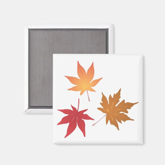 Autumn Maple Leaves Collectie Magneet (Voorkant / Achterkant)