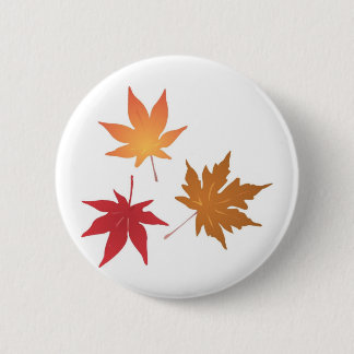 Autumn Maple Leaves Collectie Ronde Button 5,7 Cm