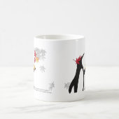 Autumn Maple Leaves en Cute Funny Penguin Koffiemok (Center)