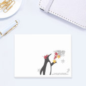 Autumn Maple Leaves en Cute Funny Penguin Post-it® Notes