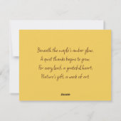 Autumn Maple Leaves Feestdagenkaart (Achterkant)