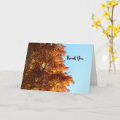 Autumn Maple Leaves Kaart (Gele Bloem)