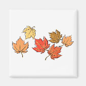 Autumn Maple Leaves Magneet (Voorkant)