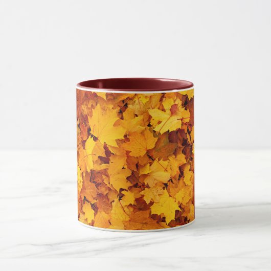 Autumn Maple Leaves Mok (Midden)