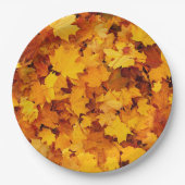 Autumn Maple Leaves Papieren Bordje (Voorkant)