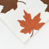 Autumn Maple Leaves Pattern Fleece Deken (Hoek)