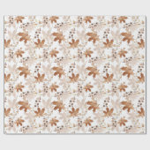 Autumn Maple Leaves Pattern Thanksgiving Cadeaupapier (Vlak)