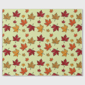 Autumn Maple Leaves Pattern Thanksgiving Gift Cadeaupapier (Vlak)