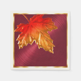 Autumn Maple Leaves Servet