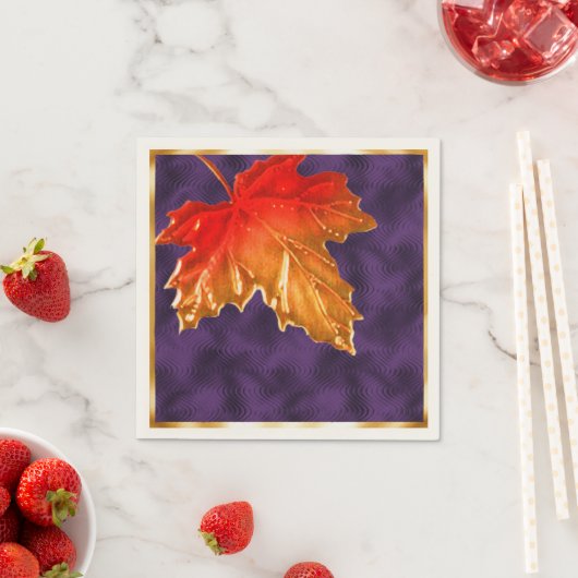 Autumn Maple Leaves Servetten (Insitu)