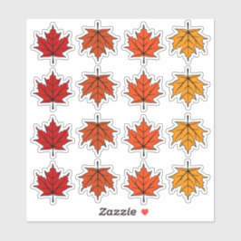 Autumn Maple Leaves Sticker