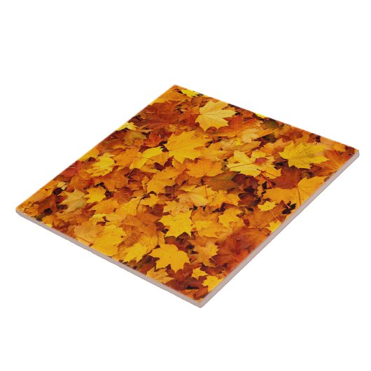 Autumn Maple Leaves Tegeltje (Zijkant)