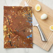 Autumn Maple Leaves Theedoek (Quarter Fold)