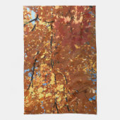 Autumn Maple Leaves Theedoek (Verticaal)