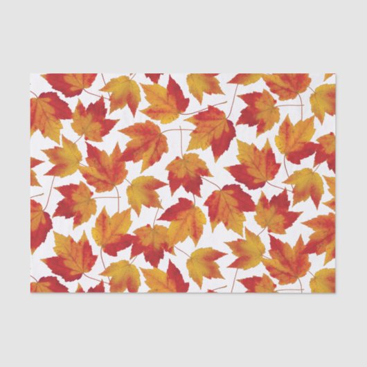 Autumn Maple Leaves Tissuepapier (Voorkant)