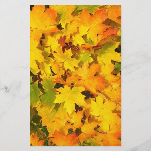 Autumn Maple leest scrapbook paper Briefpapier (Voorkant)