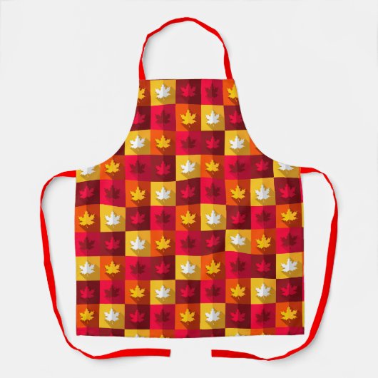 Autumn Maple lekt helder Schort (Voorkant)