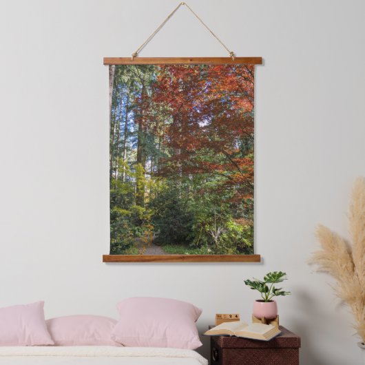 Autumn Maple Tree Colors Botanical Hangend Wandkleed (Slaapkamer)