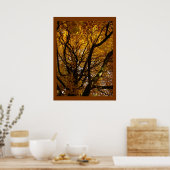 Autumn Maple Trees print Poster landschap (Keuken)