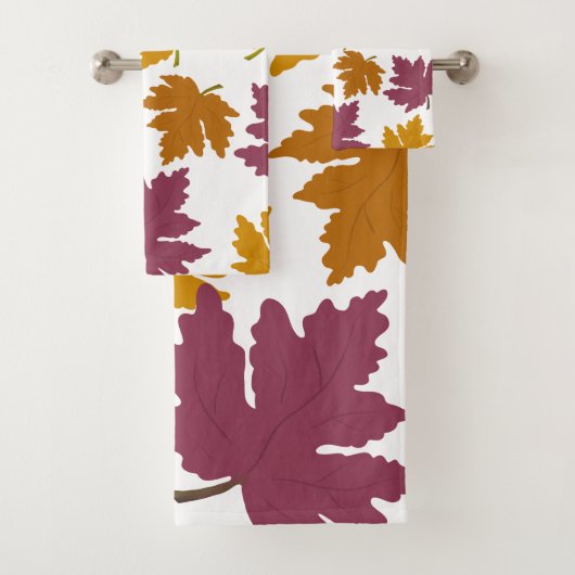 Autumn Maple verlaat modern Bad Handdoek (Insitu)
